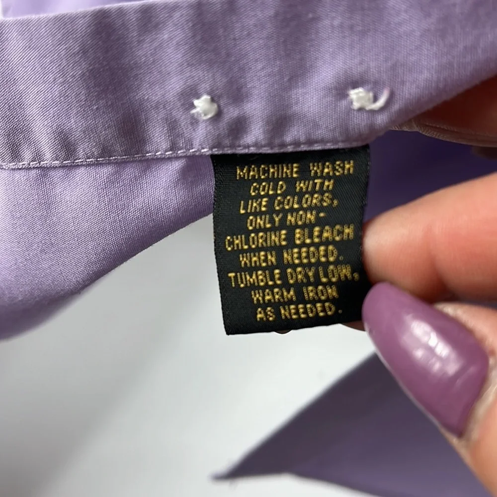 Valerio Garati fitted dress shirt long sleeve Sz M (15-15 1/2; 32/33) - Picture 8 of 9